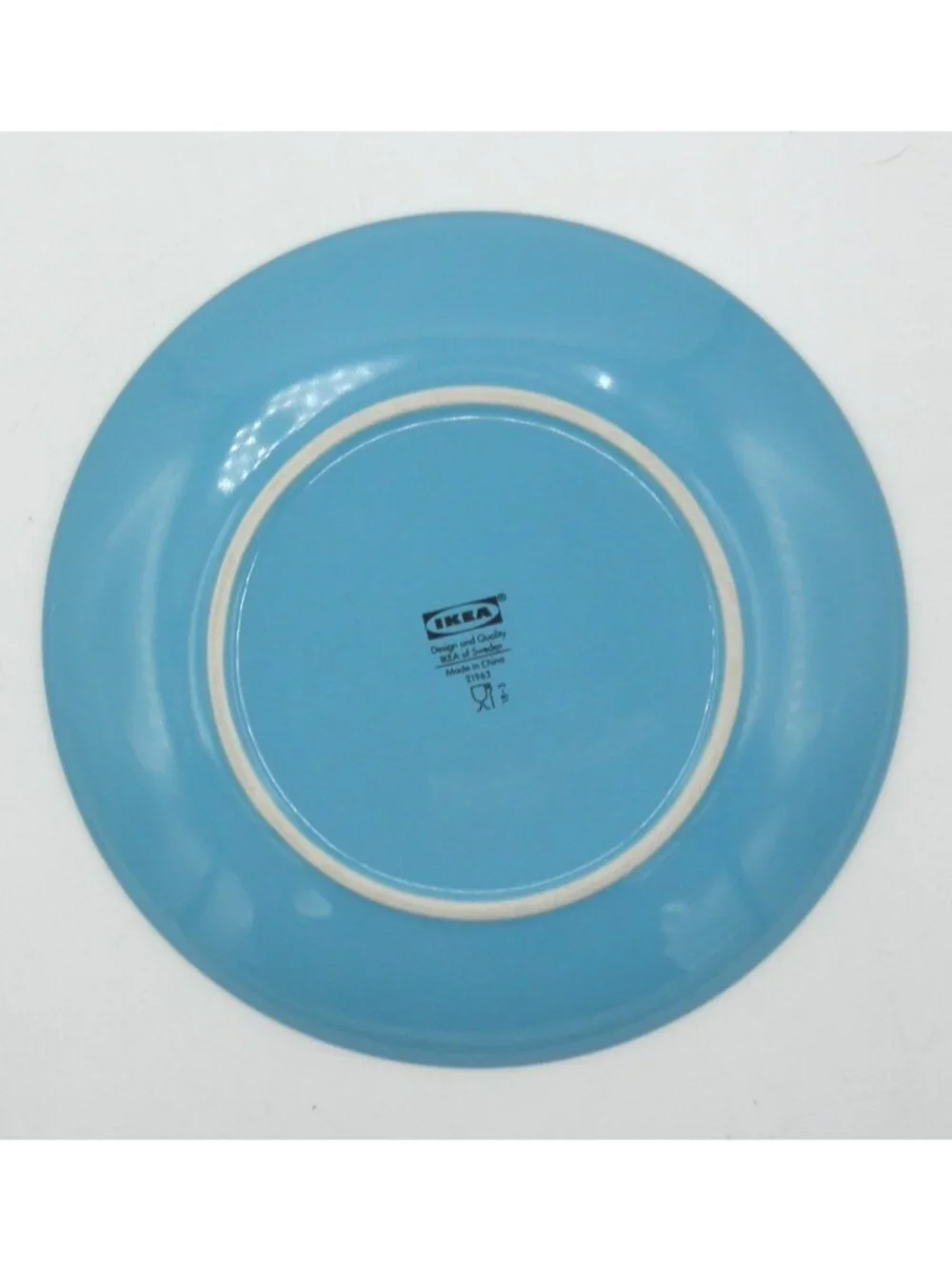 Fargrik Turquoise by IKEA 8 1/4 Inch Salad Plate Set of 4 Pattern Code: IK FARTU